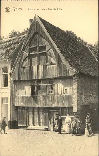 Ypres Maison Bois Rue Lille *