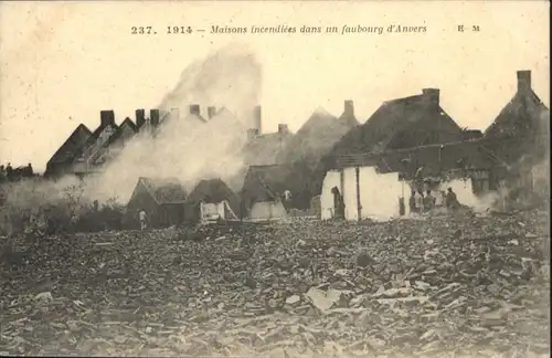 Anvers Faubourg Maison Zerstoerung *