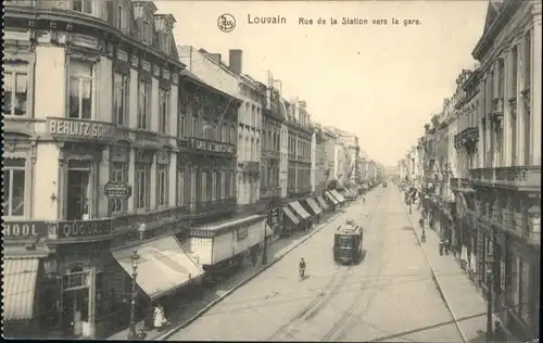 Louvain Strassenbahn Rue Station Gare x