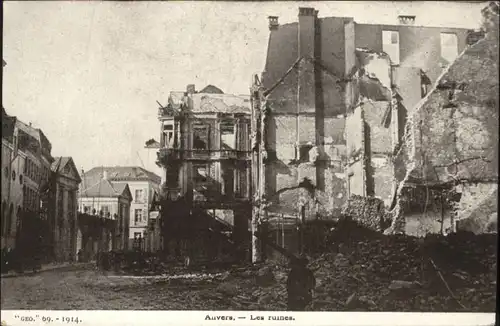 Anvers Ruines Zerstoerung *