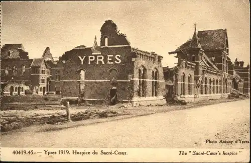Ypres Hospice Sacre-Coeur Zerstoerung x