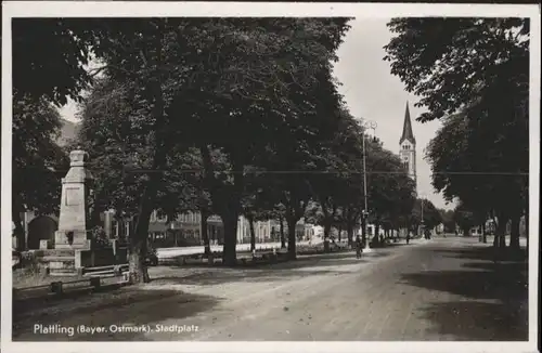 Plattling Bayerische Ostmark Stadtplatz *