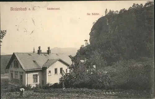 Bodenbach-Tetschen Boehmen Bodenbach Schaeferwand x /  /