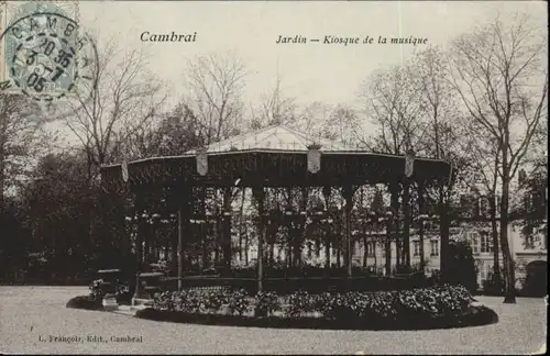 Cambrai Jardin Kiosque Musique x