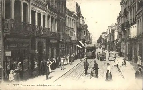 Douai Rue Saint-Jacques Strassenbahn  x