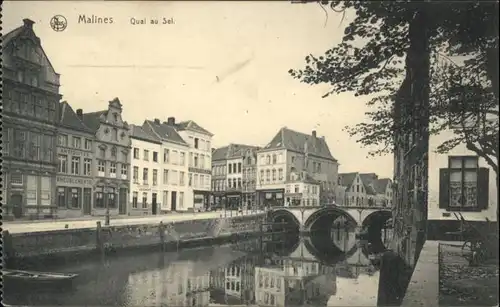 Malines Mechelen Flandre Malines Quai Sel x / Mechelen /Antwerpen