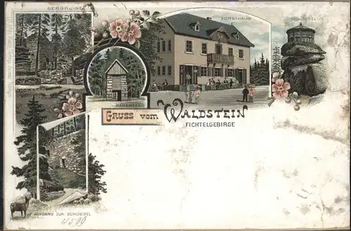 Bad Berneck Waldstein Bergruine Baerenfang Forsthaus *