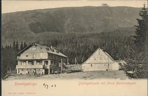 Schlingelbaude Prinz Heinrich Baude Riesengebirge *