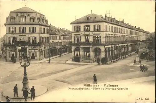 Muelhausen Elsass Neuquartierplatz x