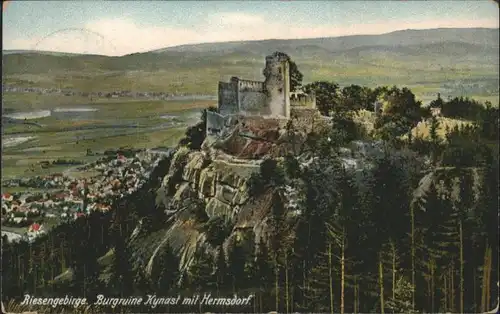 Kynast Riesengebirge Hermsdorf Burgruine x