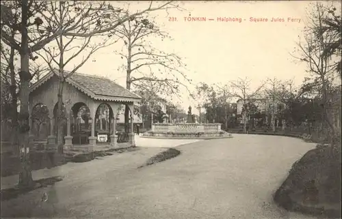 Haiphong Tonkin Square Jules Ferry *