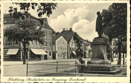 Plattling Preysing Denkmal Stadtplatz *