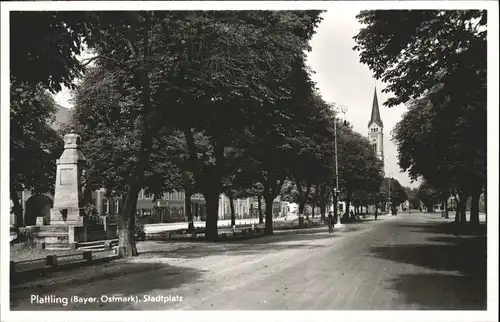 Plattling Bayerische Ostmark Stadtplatz *