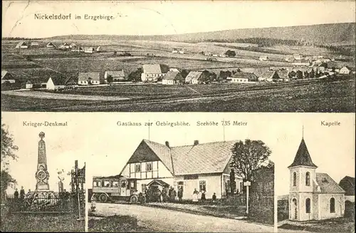 Nickelsdorf Kapelle Krieger Denkmal Gasthaus zur Gebirgshoehe