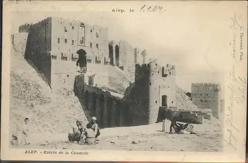 wx53220 Alep Entree de la Citadelle Kategorie. Syrien Alte Ansichtskarten