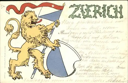 Zuerich Loewe, Wappen, Fahne / Zuerich /Bz. Zuerich City