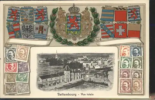 Bettembourg Wappen Luxembourg Briefmarken