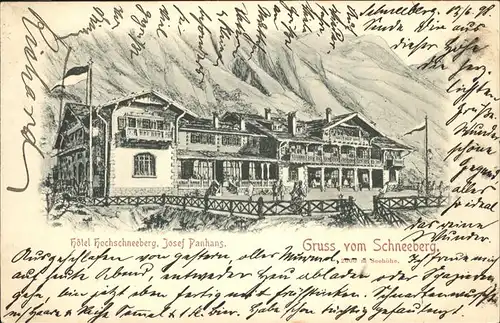 Schneeberg Oesterreich Hotel Hochschneeberg 