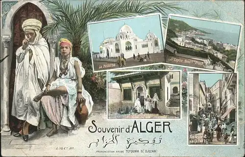 Alger Algerien La Medersa   St Eugene Blvd Front de Mer   Rue Araba Tombeau Sidi Abderhamam / Algier Algerien /