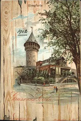 Coeln Rhein Ulrepforte Turm Kat. Koeln