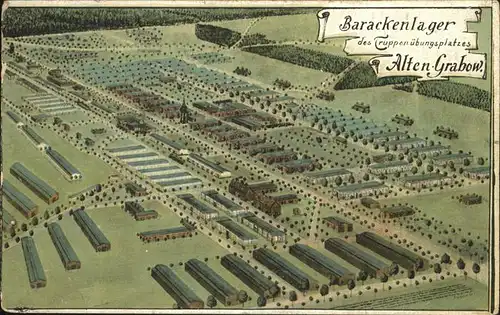 Alten Grabow Barackenlager auf dem Truppenuebungsplatz
