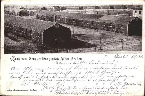 Alten Grabow Truppenuebungsplatz mit Altem Barackenlager