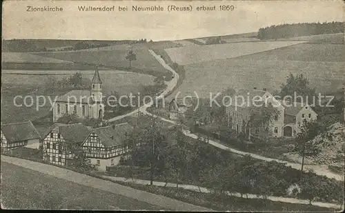 Waltersdorf Neumuehle Zionskirche 1869 Kat. Neumuehle Elster