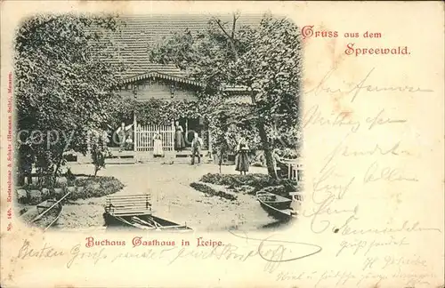 Spreewald buchaus Gasthaus in Leipe Kat. Luebbenau