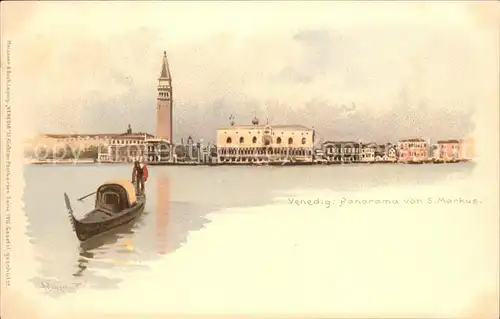 Venedig Venezia Blick vom S.Markus Kat. 