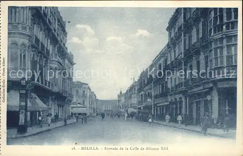 Mellila Entrada de la Calle de Alfonso XIII Kat. 