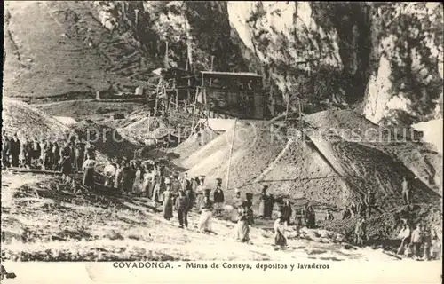 Cangas de Onis Asturien Minas de Comeya depositos y lavaderos in Covadonga
