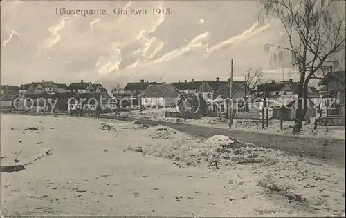 Grajewo Gmina Podlachien im Winter 1915 (Feldpost)