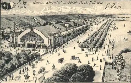Zuerich Eidgen.Saengerfest vom 14.-18.Juli 1905 / Zuerich /Bz. Zuerich City