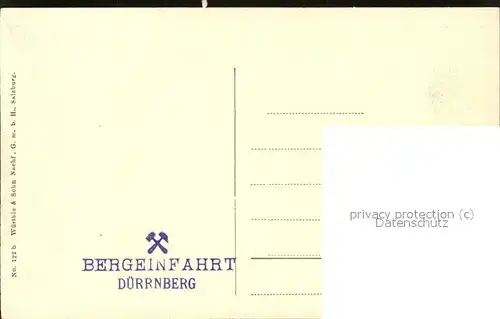 Duerrnberg Hallein Bergeinfahrt  (Maenner in Trachten) Kat. Hallein