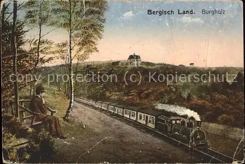 Burgholz Staatsforst Bergisches Land Dampf Eisenbahn Kat. 