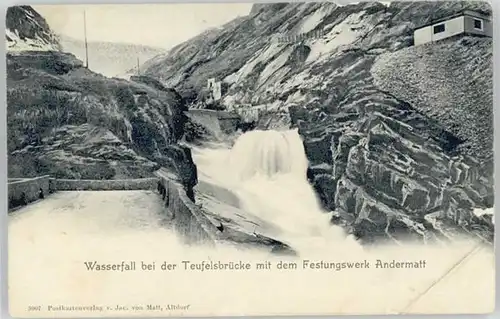 Andermatt Andermatt Wasserfall Teufelsbruecke * / Andermatt /Bz. Uri