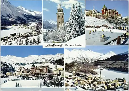 St Moritz GR St Moritz Piz Corvatsch Schiefer Turm Palace Hotel  * / St Moritz /Bz. Maloja