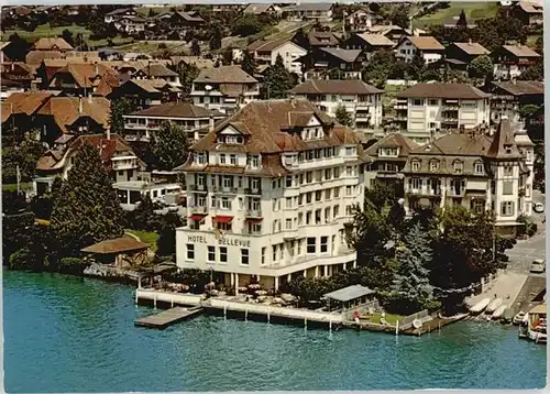 Hilterfingen Thunersee Hotel Bellevue au lac Fliegeraufnahme  x / Hilterfingen /Bz. Thun