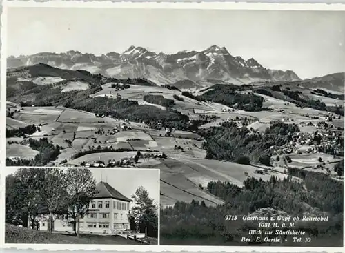 Rehetobel Rehetobel Gasthaus Gupf x / Rehetobel /Bz. Vorderland