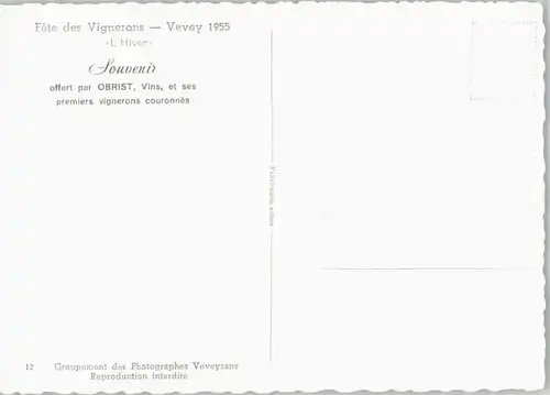 Vevey VD Vevey Fete des Vignerons * / Vevey /Bz. Vevey