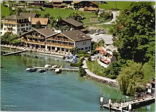 Faulensee Faulensee Hotel Seeblick Fliegeraufnahme  x / Faulensee /Bz. Niedersimmental