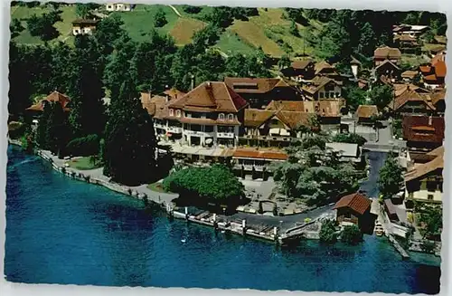 Gunten Gunten Hotel Hirschen Fliegeraufnahme  x / Gunten /Bz. Thun