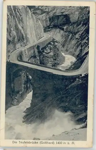 Andermatt Andermatt [Stempelabschlag] Teufelsbruecke Gotthard x / Andermatt /Bz. Uri