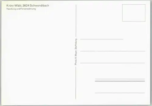 Schwendibach Schwendibach Kroeni Waelti * / Schwendibach /Bz. Thun