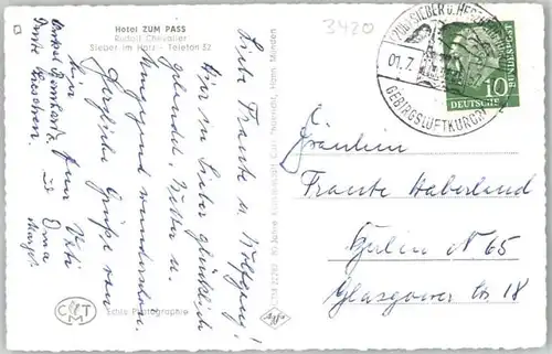 Sieber Sieber  x / Herzberg am Harz /Osterode Harz LKR