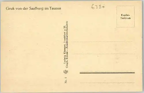 Bad Homburg Bad Homburg Saalburg * / Bad Homburg v.d. Hoehe /Hochtaunuskreis LKR