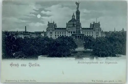 Berlin Berlin Reichstagsgebaeude Siegessaeule * / Berlin /Berlin Stadtkreis