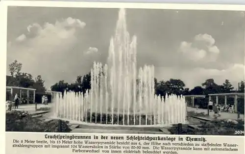 Chemnitz Chemnitz Leuchtspringbrunnen * / Chemnitz /Chemnitz Stadtkreis