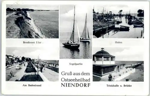 Niendorf Ostseebad Niendorf Ostseebad Brodtener Ufer Strand Hafen Trinkhalle x / Timmendorfer Strand /Ostholstein LKR