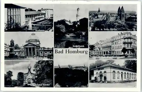 Bad Homburg Bad Homburg Kurhaus Kaiser Wilhelm Bad Russische Kirche Schlossteich x / Bad Homburg v.d. Hoehe /Hochtaunuskreis LKR